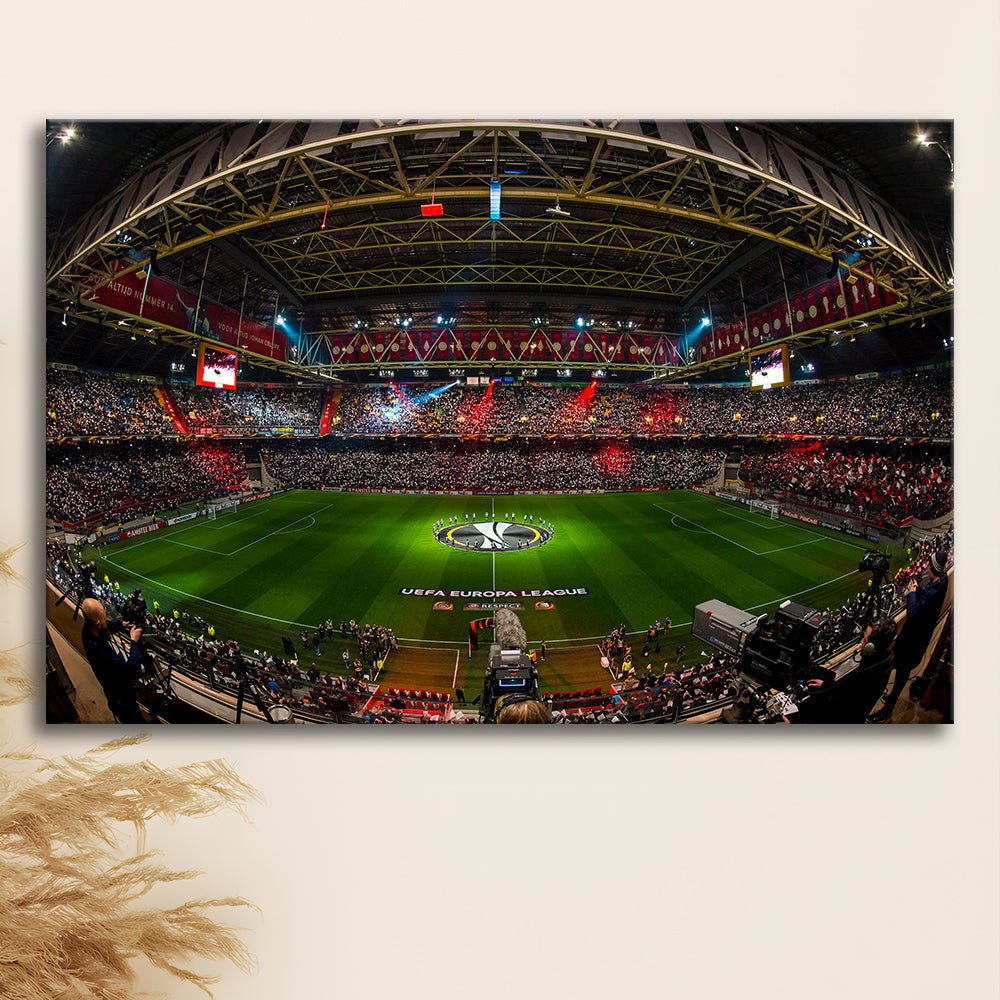 Johan Cruyff Arena Netherlands, Stadium Canvas, Sport Art, Gift for him, Man Cave Decor, Art Print, Canvas Print Wall Art