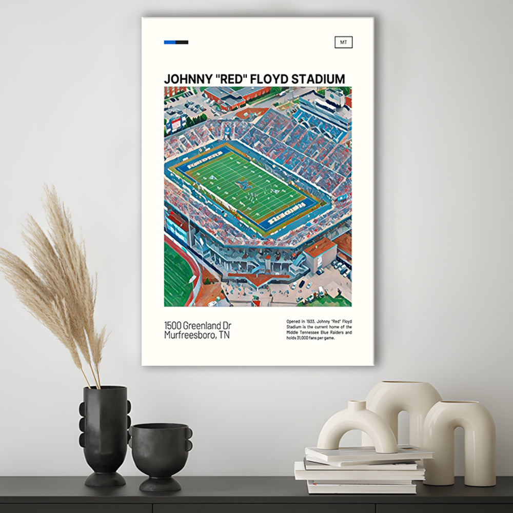 Johnny Red Floyd Stadium Print, Stadium Canvas Art, Fan Gifts, Sport Art, Canvas Print Wall Art