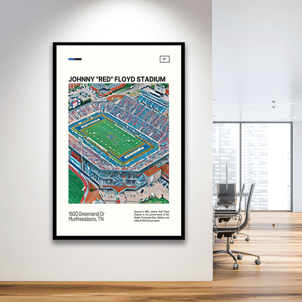 Johnny Red Floyd Stadium Print, Stadium Art, Gifts for him, Sport Art, Framed Art Print Wall Decor