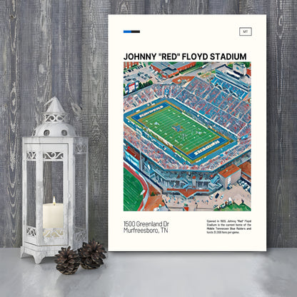 Johnny Red Floyd Stadium Print, Stadium Canvas Art, Fan Gifts, Sport Art, Canvas Print Wall Art