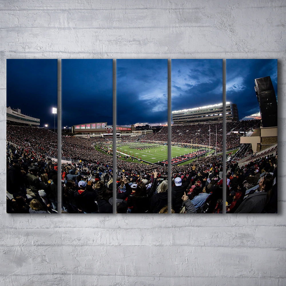 Jones At and t Stadium, Stadium Canvas, Sport Art, 5 Panel B, Extra Large Canvas, Canvas Print Wall Art