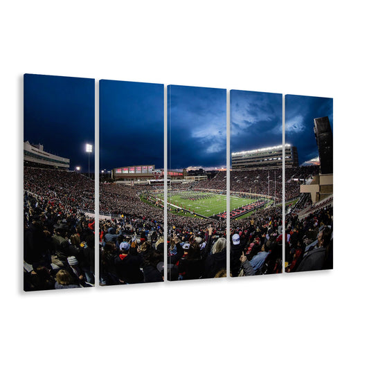 Jones At and t Stadium, Stadium Canvas, Sport Art, 5 Panel B, Extra Large Canvas, Canvas Print Wall Art