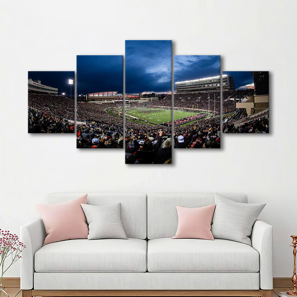 Jones At and t Stadium, Stadium Canvas, Sport Art, Gift for him, 5 Panel, Large Canvas, Canvas Print Wall Art