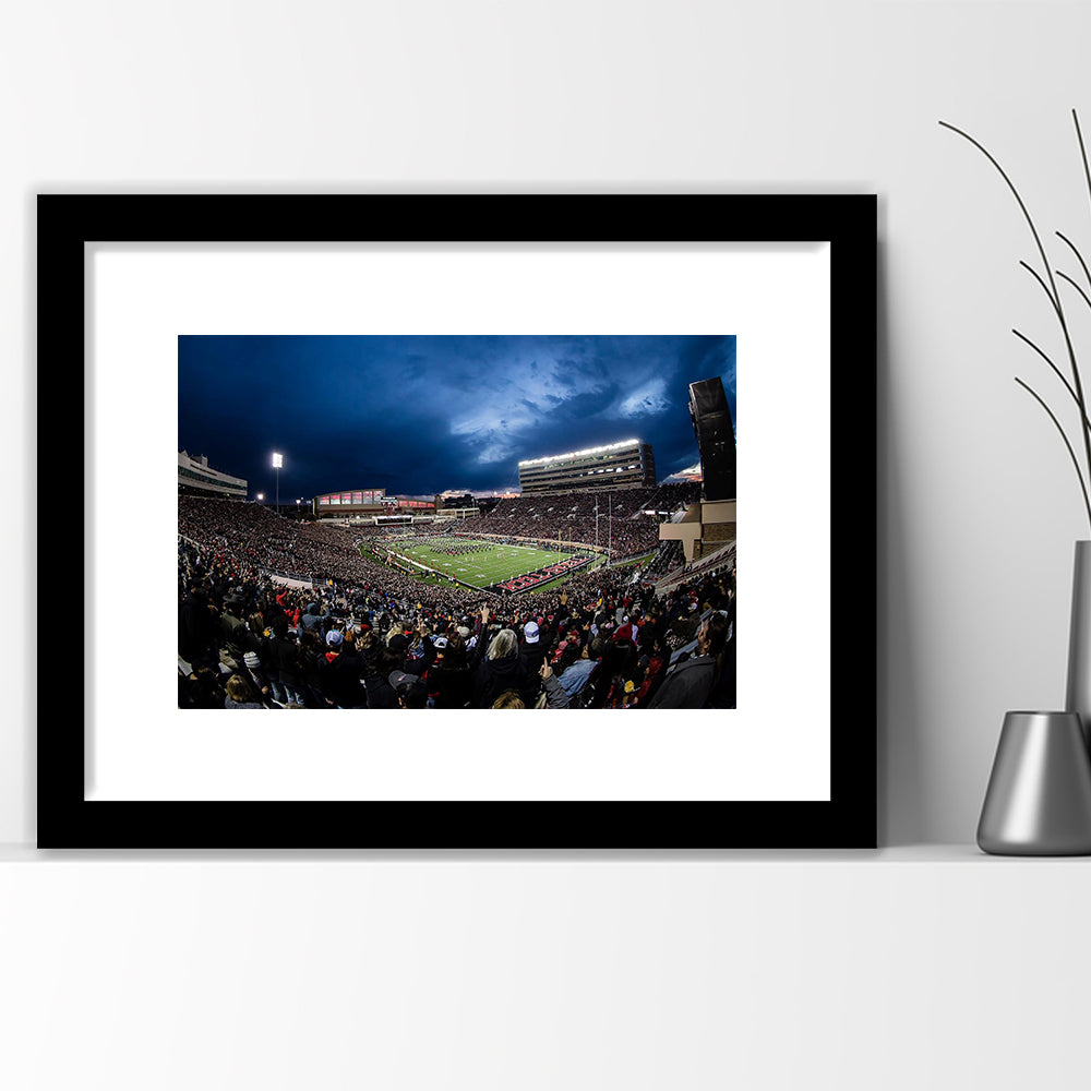 Jones At and t Stadium, Stadium Canvas, Sport Art, Gift for him, White Border Framed Art Print Wall Decor