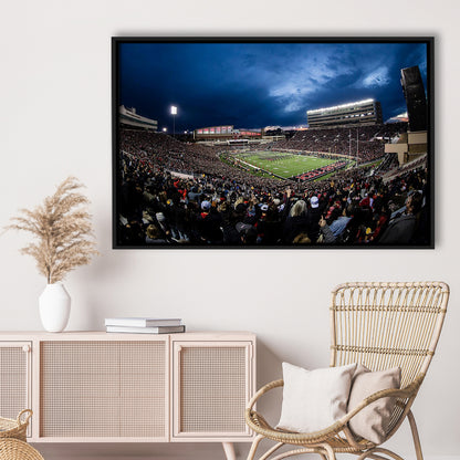 Jones At and t Stadium, Stadium Canvas, Sport Art, Framed Canvas Print Wall Art, Floating Frame