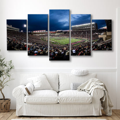 Jones At and t Stadium, Stadium Canvas, Sport Art, Gift for him, 5 Panel, Large Canvas, Canvas Print Wall Art