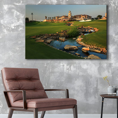 Jumeirah G Estates (Earth) Golf Courses At Dubai, United Arab Emirates, Golf Art Print,