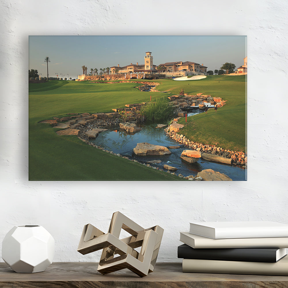 Jumeirah G Estates (Earth) Golf Courses At Dubai, United Arab Emirates, Golf Art Print,