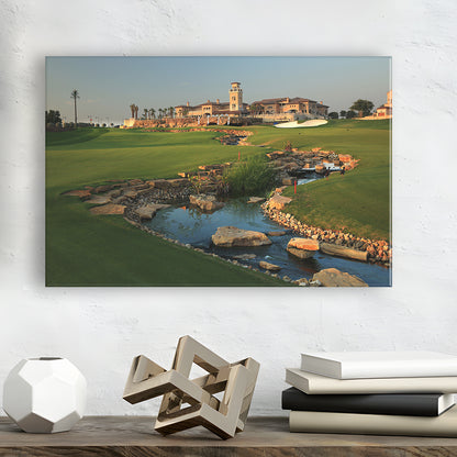 Jumeirah G Estates (Earth) Golf Courses At Dubai, United Arab Emirates, Golf Art Print,