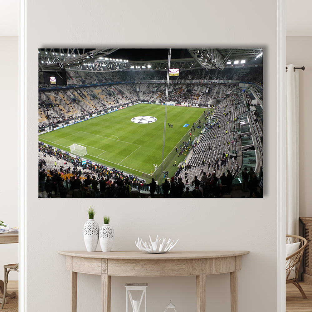 Juventus Stadium, Stadium Canvas, Sport Art, Gift for him, Man Cave Decor, Art Print, Canvas Print Wall Art