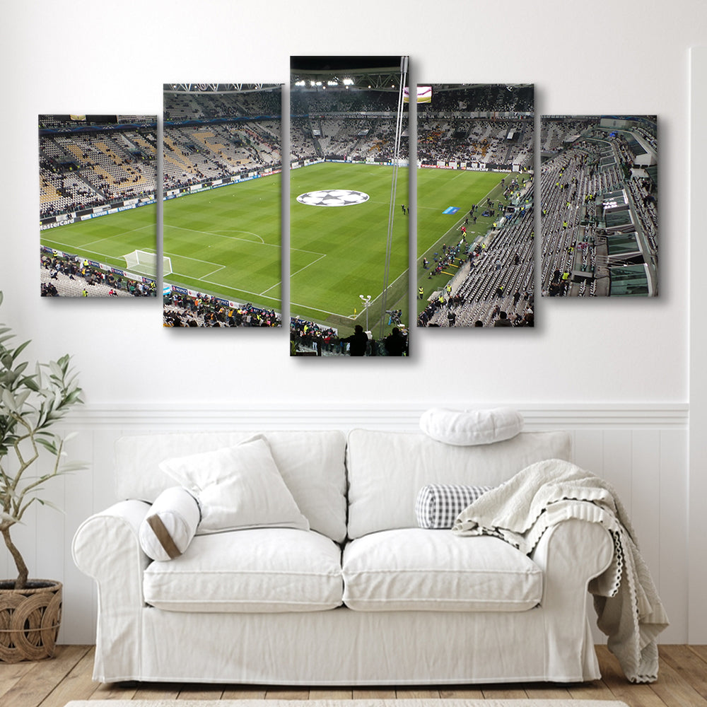 Juventus Stadium, Stadium Canvas, Sport Art, Gift for him, 5 Panel, Large Canvas, Canvas Print Wall Art