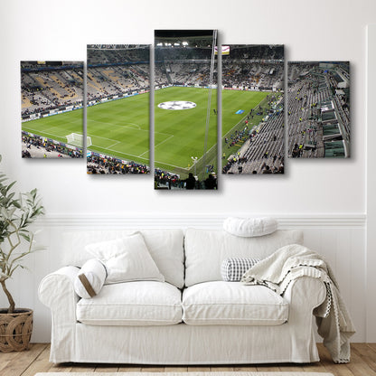 Juventus Stadium, Stadium Canvas, Sport Art, Gift for him, 5 Panel, Large Canvas, Canvas Print Wall Art