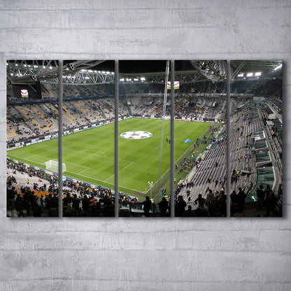 Juventus Stadium, Stadium Canvas, Sport Art, 5 Panel B, Extra Large Canvas, Canvas Print Wall Art