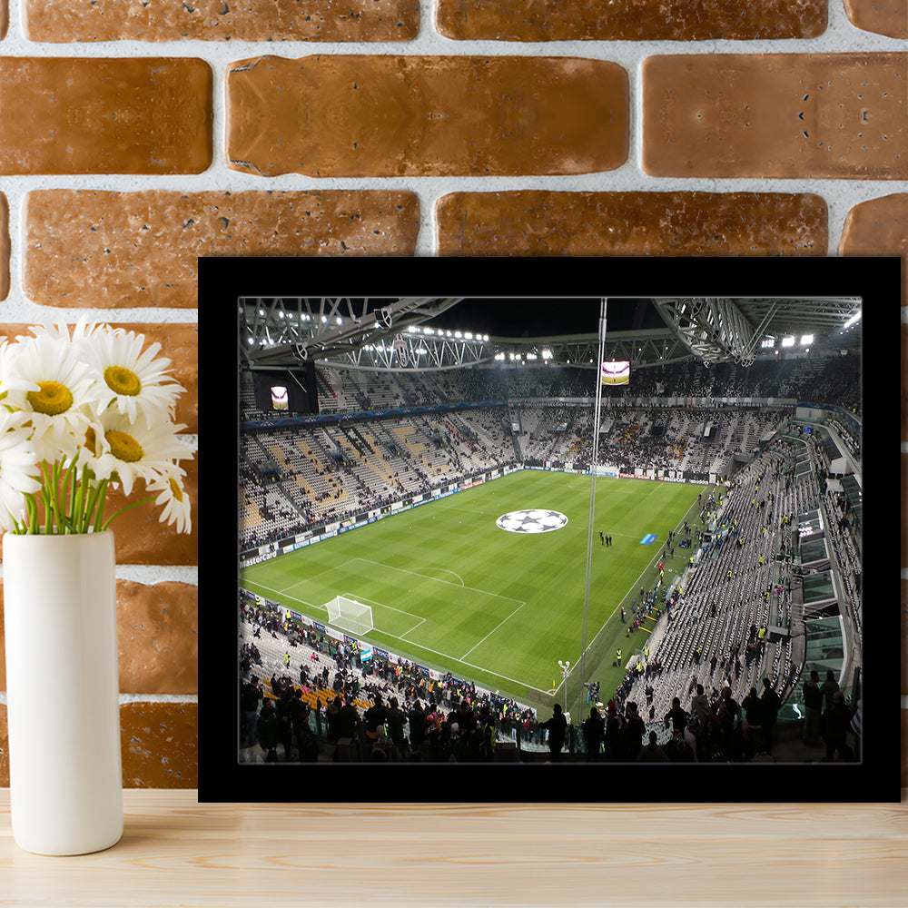 Juventus Stadium, Stadium Canvas, Sport Art, Gift for him, Framed Art Print Wall Decor, Picture Framed