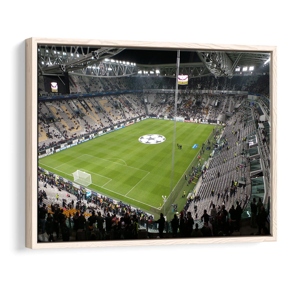 Juventus Stadium, Stadium Canvas, Sport Art, Framed Canvas Print Wall Art, Floating Frame