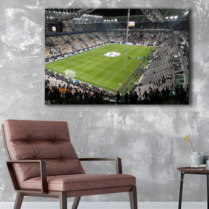 Juventus Stadium, Stadium Canvas, Sport Art, Gift for him, Man Cave Decor, Art Print, Canvas Print Wall Art