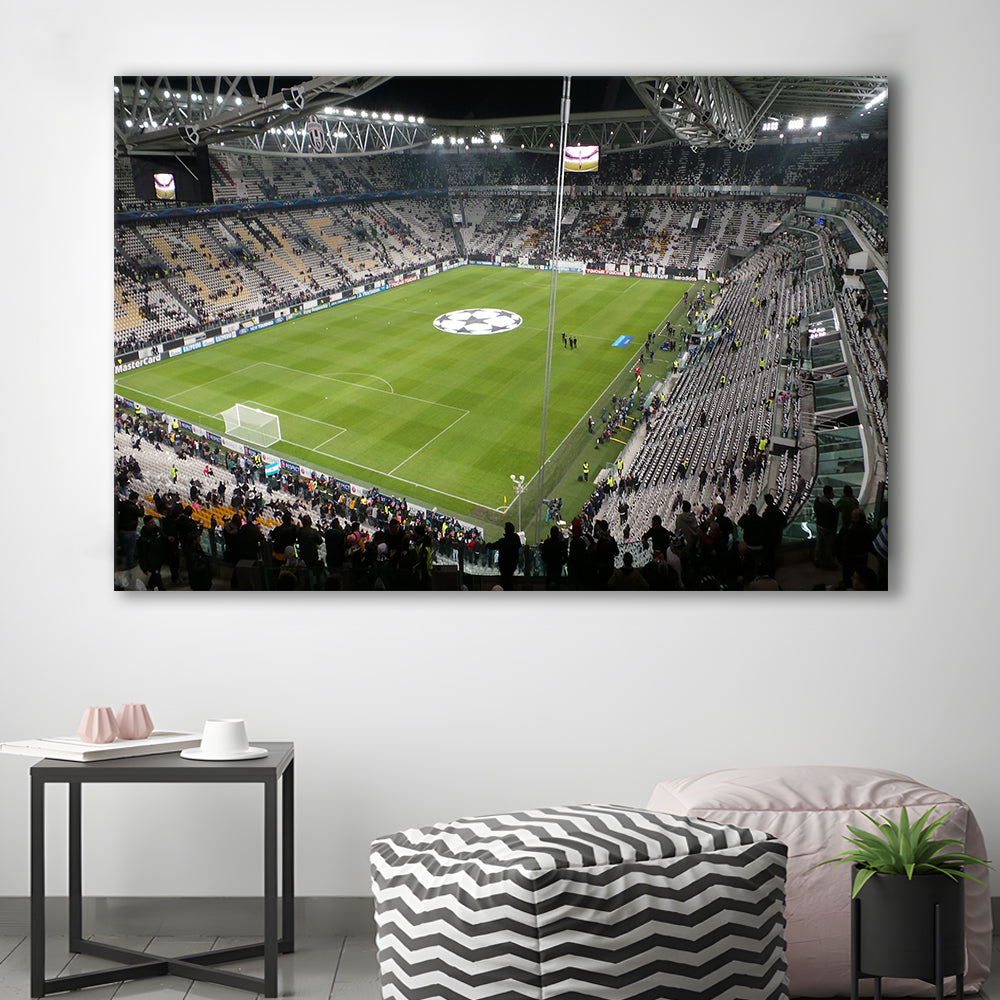 Juventus Stadium, Stadium Canvas, Sport Art, Gift for him, Man Cave Decor, Art Print, Canvas Print Wall Art