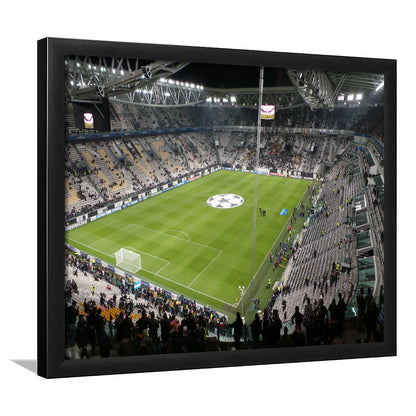 Juventus Stadium, Stadium Canvas, Sport Art, Gift for him, Framed Art Print Wall Decor, Picture Framed