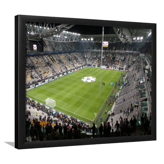 Juventus Stadium, Stadium Canvas, Sport Art, Gift for him, Framed Art Print Wall Decor, Picture Framed