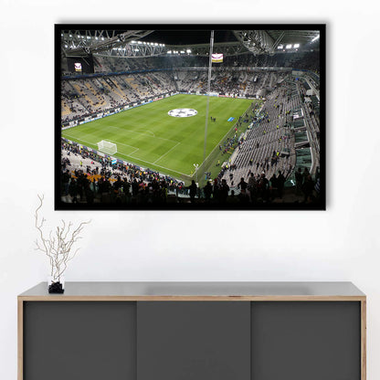 Juventus Stadium, Stadium Canvas, Sport Art, Gift for him, Framed Art Print Wall Decor, Picture Framed