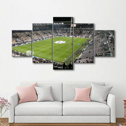 Juventus Stadium, Stadium Canvas, Sport Art, Gift for him, 5 Panel, Large Canvas, Canvas Print Wall Art