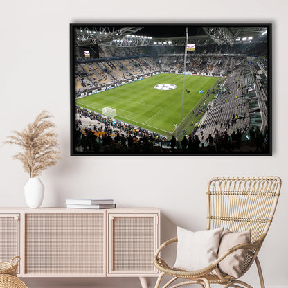Juventus Stadium, Stadium Canvas, Sport Art, Framed Canvas Print Wall Art, Floating Frame
