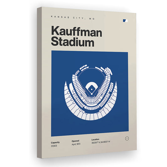 Kansas City Royals Stadium Print, Kauffman Stadium Print, Fan Gifts, Sport Art, Canvas Print Wall Art