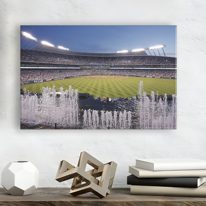 Kauffman Stadium in Kansas City, Stadium Canvas, Sport Art, Gift for him, Man Cave Decor, Art Print, Canvas Print Wall Art