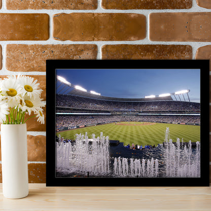 Kauffman Stadium in Kansas City, Stadium Canvas, Sport Art, Gift for him, Framed Art Print Wall Decor, Picture Framed