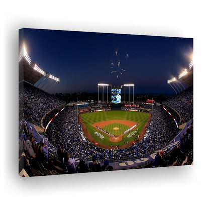 Kauffman Stadium in Missouri, Stadium Canvas, Sport Art, Gift for him, Man Cave Decor, Art Print, Canvas Print Wall Art