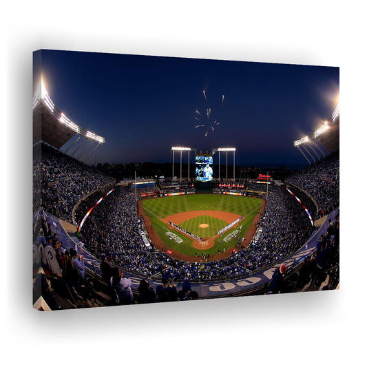 Kauffman Stadium in Missouri, Stadium Canvas, Sport Art, Gift for him, Man Cave Decor, Art Print, Canvas Print Wall Art