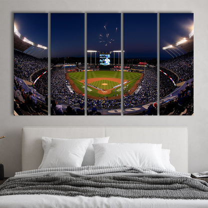 Kauffman Stadium in Missouri, Stadium Canvas, Sport Art, 5 Panel B, Extra Large Canvas, Canvas Print Wall Art