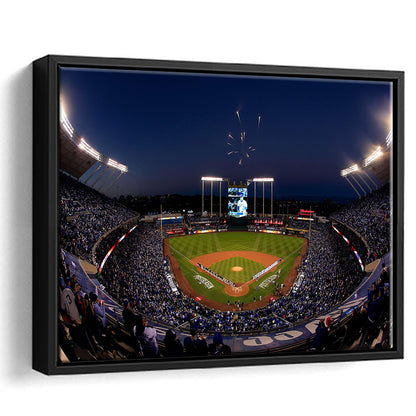 Kauffman Stadium in Missouri, Stadium Canvas, Sport Art, Framed Canvas Print Wall Art, Floating Frame
