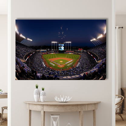 Kauffman Stadium in Missouri, Stadium Canvas, Sport Art, Gift for him, Man Cave Decor, Art Print, Canvas Print Wall Art