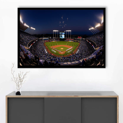 Kauffman Stadium in Missouri, Stadium Canvas, Sport Art, Gift for him, Framed Art Print Wall Decor, Picture Framed