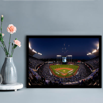 Kauffman Stadium in Missouri, Stadium Canvas, Sport Art, Gift for him, Framed Art Print Wall Decor, Picture Framed