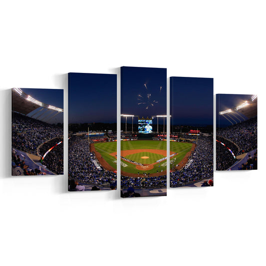 Kauffman Stadium in Missouri, Stadium Canvas, Sport Art, Gift for him, 5 Panel, Large Canvas, Canvas Print Wall Art
