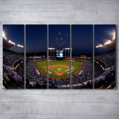 Kauffman Stadium in Missouri, Stadium Canvas, Sport Art, 5 Panel B, Extra Large Canvas, Canvas Print Wall Art