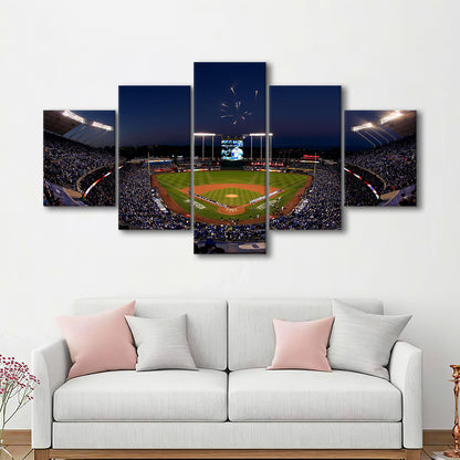 Kauffman Stadium in Missouri, Stadium Canvas, Sport Art, Gift for him, 5 Panel, Large Canvas, Canvas Print Wall Art