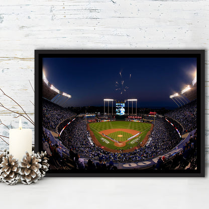 Kauffman Stadium in Missouri, Stadium Canvas, Sport Art, Framed Canvas Print Wall Art, Floating Frame