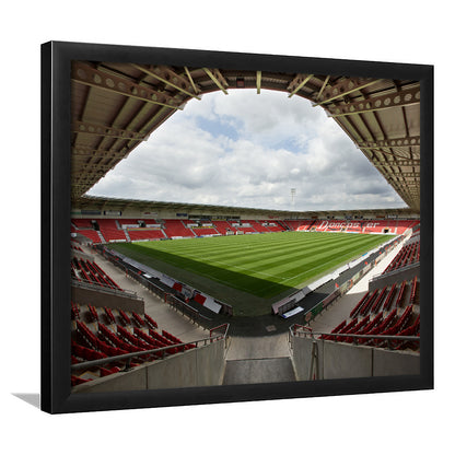 Keepmoat Stadium, Stadium Canvas, Sport Art, Gift for him, Framed Art Print Wall Decor, Picture Framed