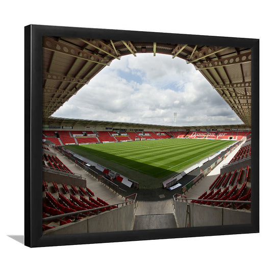 Keepmoat Stadium, Stadium Canvas, Sport Art, Gift for him, Framed Art Print Wall Decor, Picture Framed