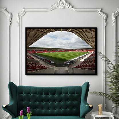 Keepmoat Stadium, Stadium Canvas, Sport Art, Gift for him, Framed Art Print Wall Decor, Picture Framed