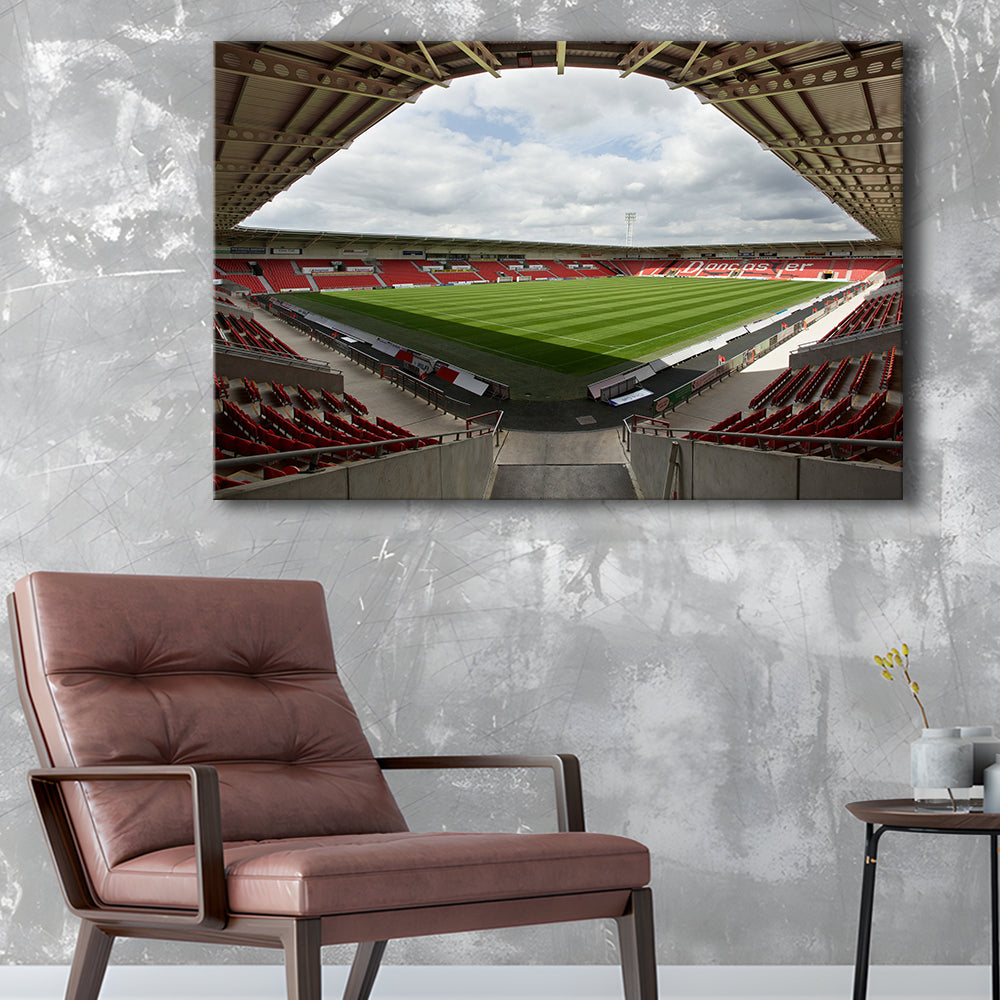 Keepmoat Stadium, Stadium Canvas, Sport Art, Gift for him, Man Cave Decor, Art Print, Canvas Print Wall Art
