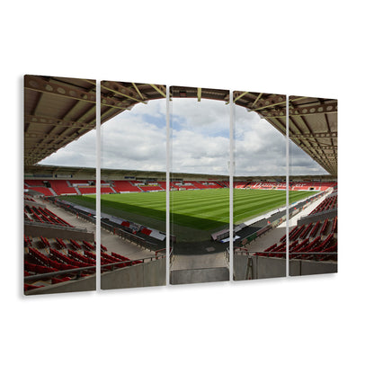 Keepmoat Stadium, Stadium Canvas, Sport Art, 5 Panel B, Extra Large Canvas, Canvas Print Wall Art