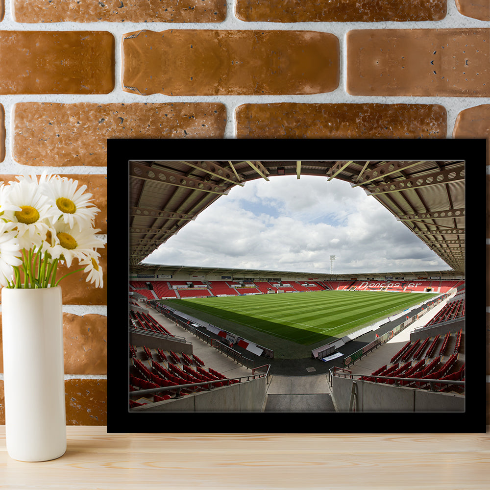 Keepmoat Stadium, Stadium Canvas, Sport Art, Gift for him, Framed Art Print Wall Decor, Picture Framed