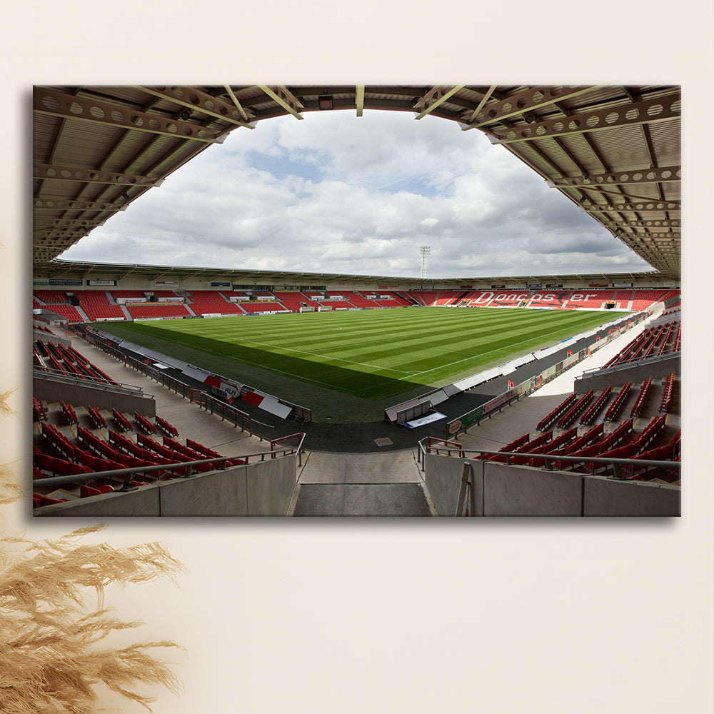 Keepmoat Stadium, Stadium Canvas, Sport Art, Gift for him, Man Cave Decor, Art Print, Canvas Print Wall Art