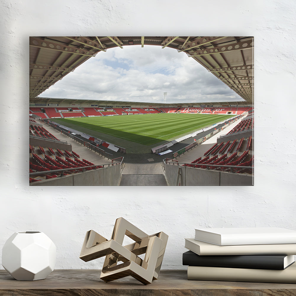 Keepmoat Stadium, Stadium Canvas, Sport Art, Gift for him, Man Cave Decor, Art Print, Canvas Print Wall Art