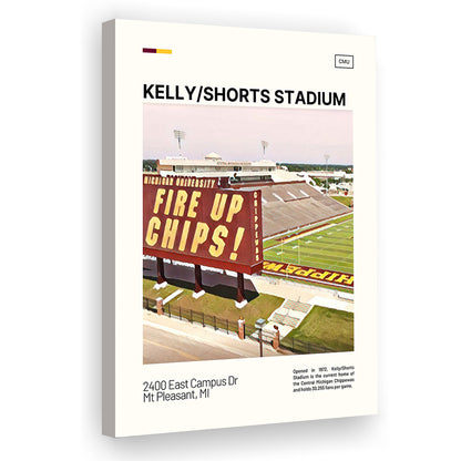Kelly Shorts Stadium Print, Stadium Canvas Art, Fan Gifts, Sport Art, Canvas Print Wall Art