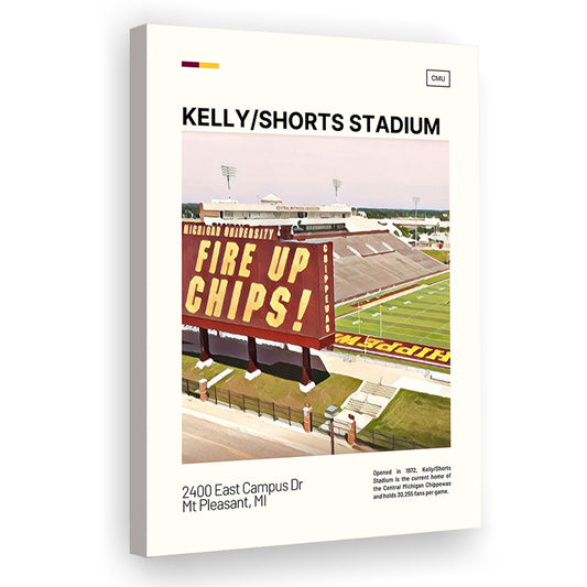 Kelly Shorts Stadium Print, Stadium Canvas Art, Fan Gifts, Sport Art, Canvas Print Wall Art